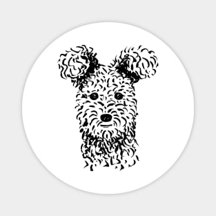 Pumi (Black and White) Magnet